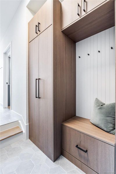 Furnished interior in a model home at Townhomes on Harlan St. in Westminster (Image 19).