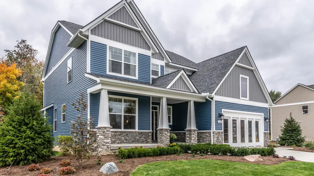 Representative exterior photo of a completed home built from the The Yorkshire by Norfolk Homes in Offsite Builds Southern Michigan, Ann Arbor, MI (Image 26).