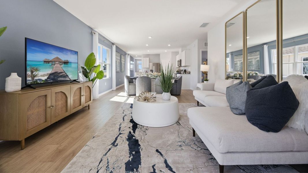 Furnished interior view inside a new home in Kindred, Kissimmee (Image 7).