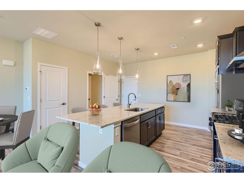 Furnished interior view inside a new home in Waterfield, Fort Collins (Image 8). Furnished interior view inside a new home in Waterfield, Fort Collins (Image 8).