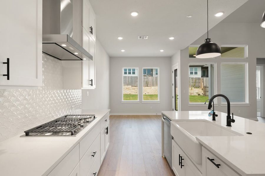 Furnished interior view inside a new home in Park Collection at Lariat, Liberty Hill (Image 6).