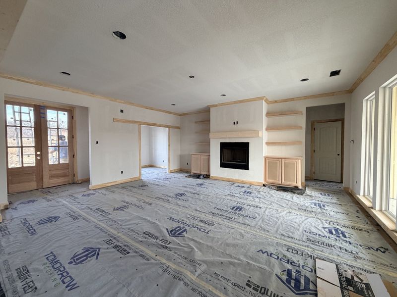 In-progress construction of a new home in Saddle Crest Estates, Weatherford, TX (Image 9).