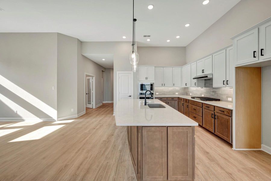 Furnished interior view inside a new home in Pomona 45' Homesites, Manvel (Image 7).