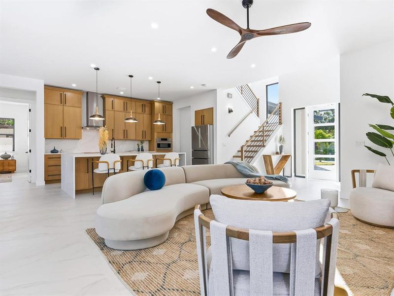 Furnished interior view inside a new home in , Sarasota (Image 7).