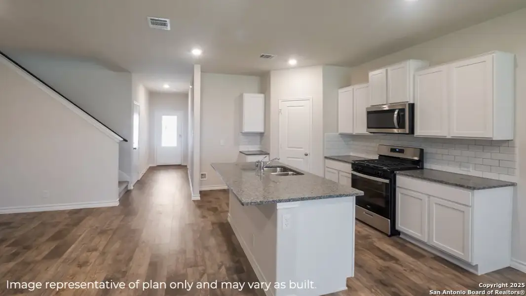 Furnished interior view inside a new home in Brookstone Creek, San Antonio (Image 4).