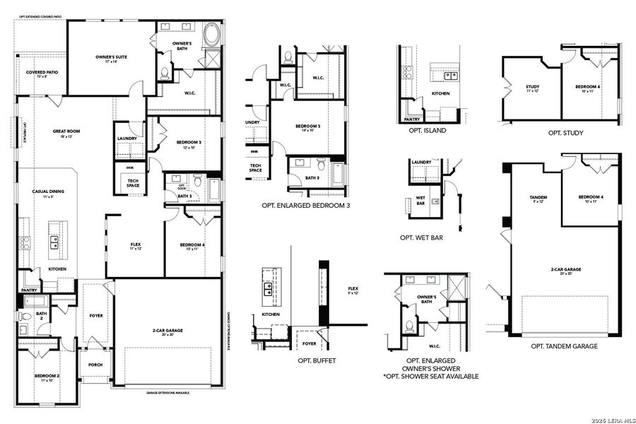 2D floor plan layout of this home in Veranda, San Antonio, TX (Image 2). 2D floor plan layout of this home in Veranda, San Antonio, TX (Image 2).