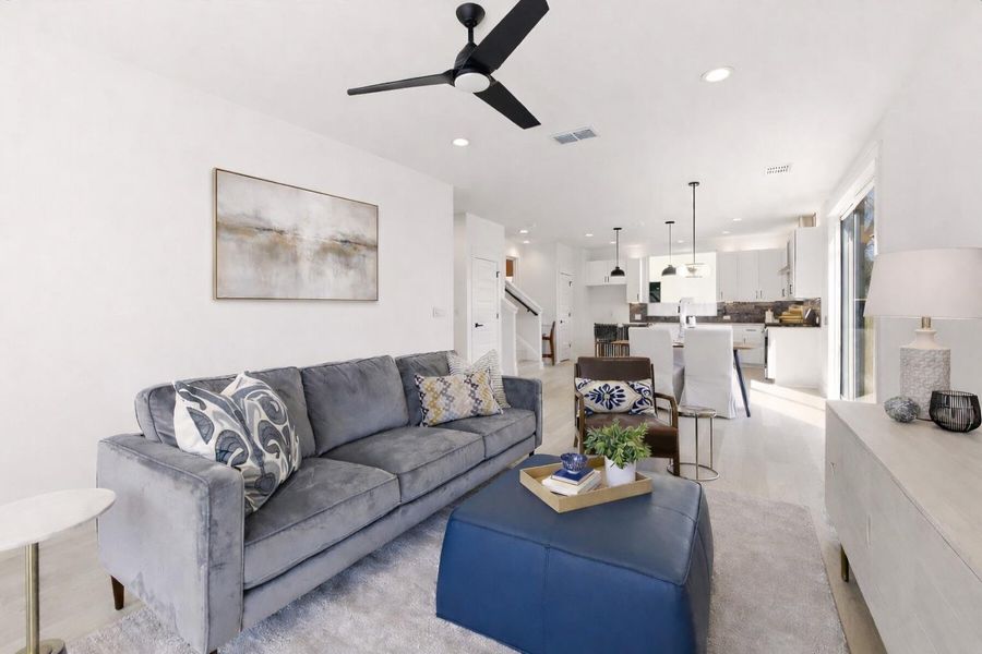 Furnished interior view inside a new home in , Austin (Image 34).