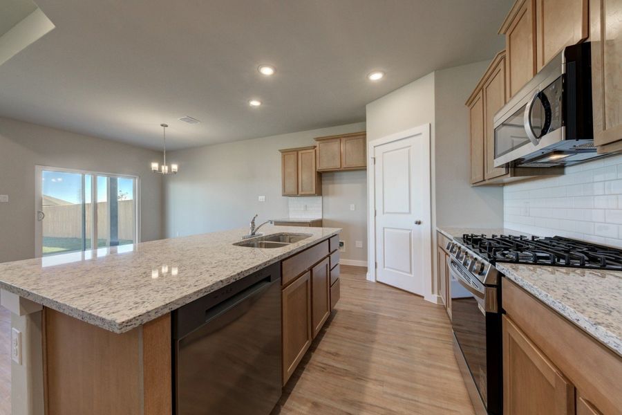 Furnished interior view inside a new home in The Woodlands, Mico (Image 5).