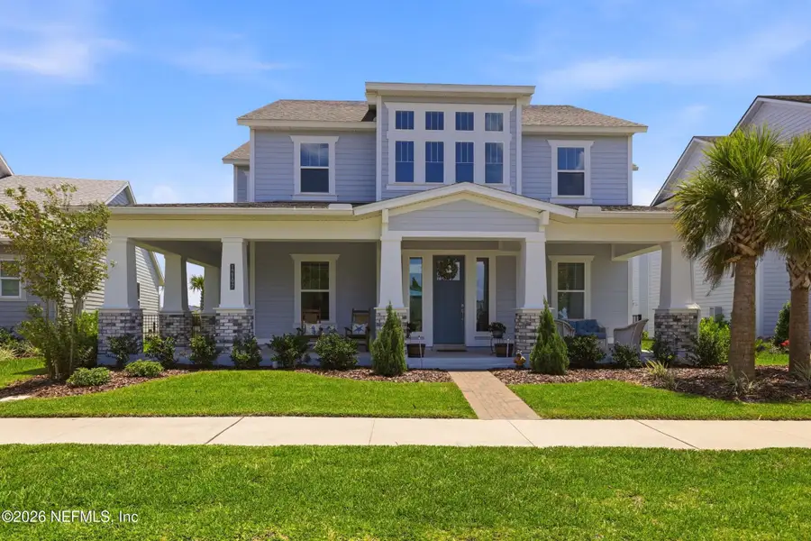 Front exterior of a new home in Seven Pines, Jacksonville, FL, highlighting curb appeal (Image 23).