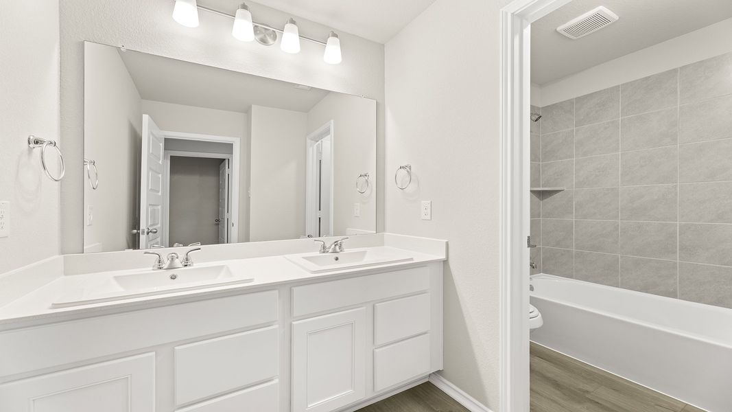 Furnished interior view inside a new home in Heartland Townhomes, Heartland (Image 10).