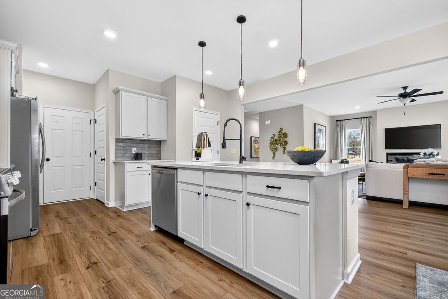 Furnished interior view inside a new home in Bryson Farms, Byron (Image 16).
