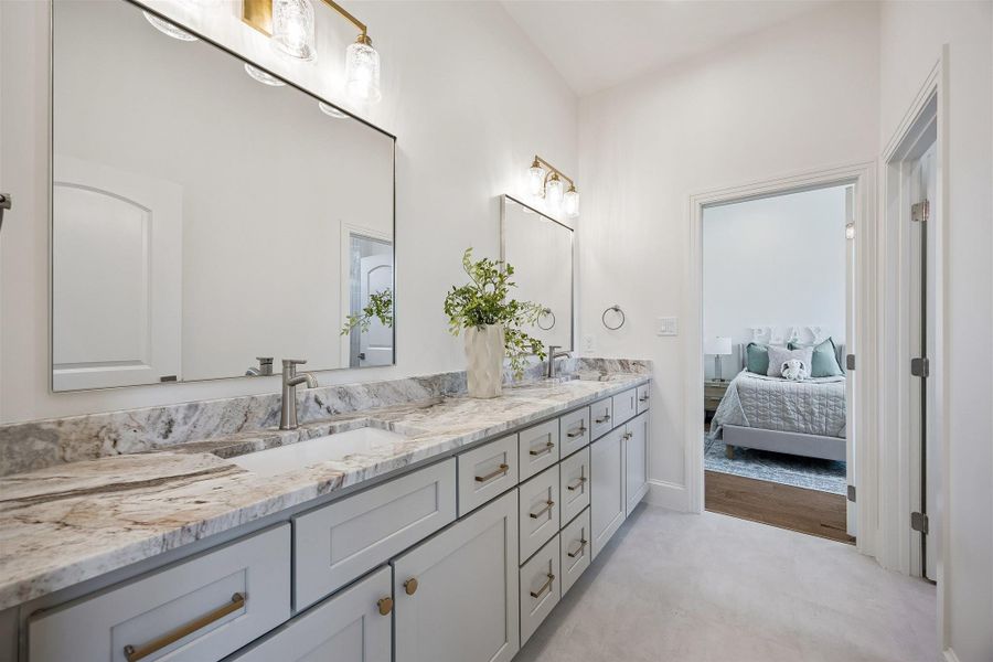 Furnished interior view inside a new home in , Houston (Image 9).