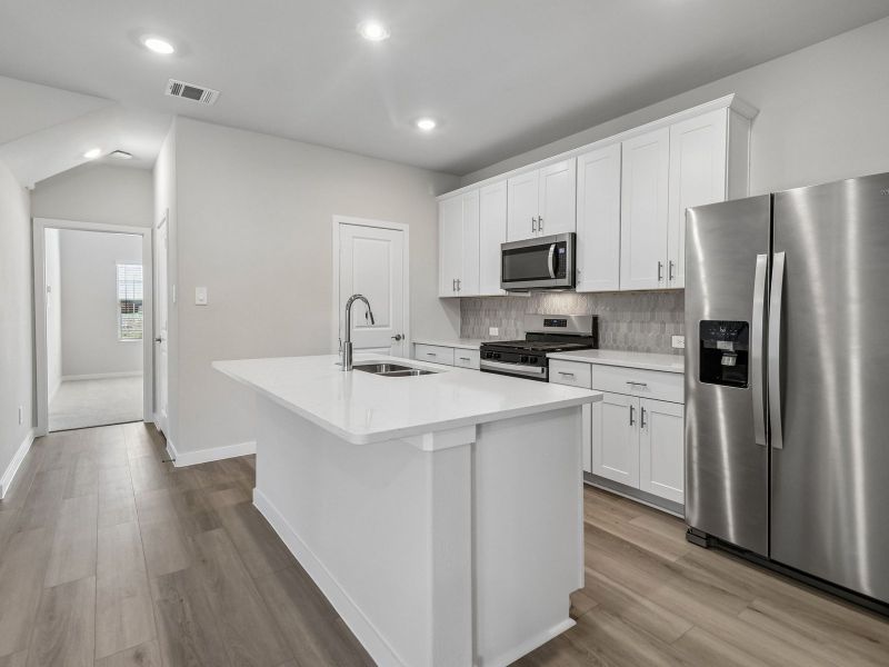 Furnished interior view inside a new home in Cibolo Hills West - Spring Series, Fort Worth (Image 6).