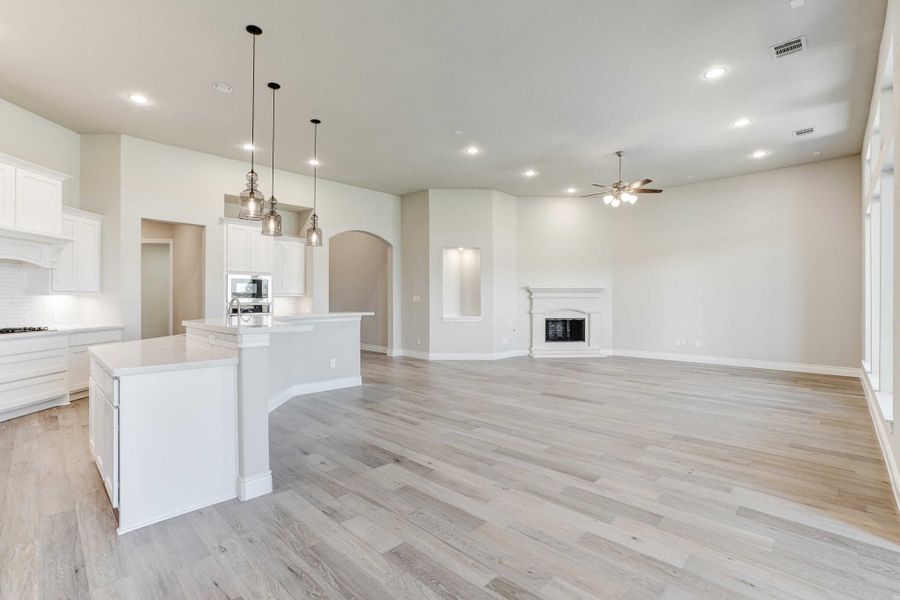 Representative unfurnished interior of a home built from the 2688 by Ravenna Homes in The Woodlands Hills 65′, Willis (Image 23).