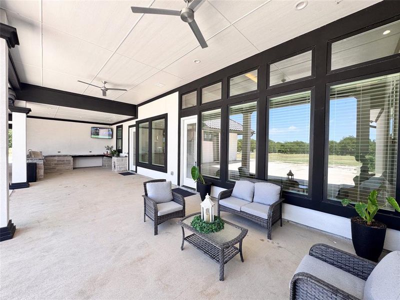 Exterior details and patio area of a home in , Sanger (Image 4).