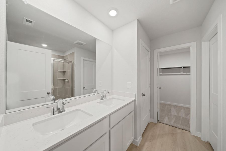 Furnished interior view inside a new home in Lakes at Black Oak, Magnolia (Image 11).