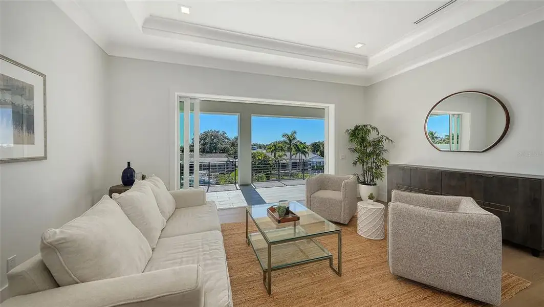 Furnished interior view inside a new home in , Sarasota (Image 39).