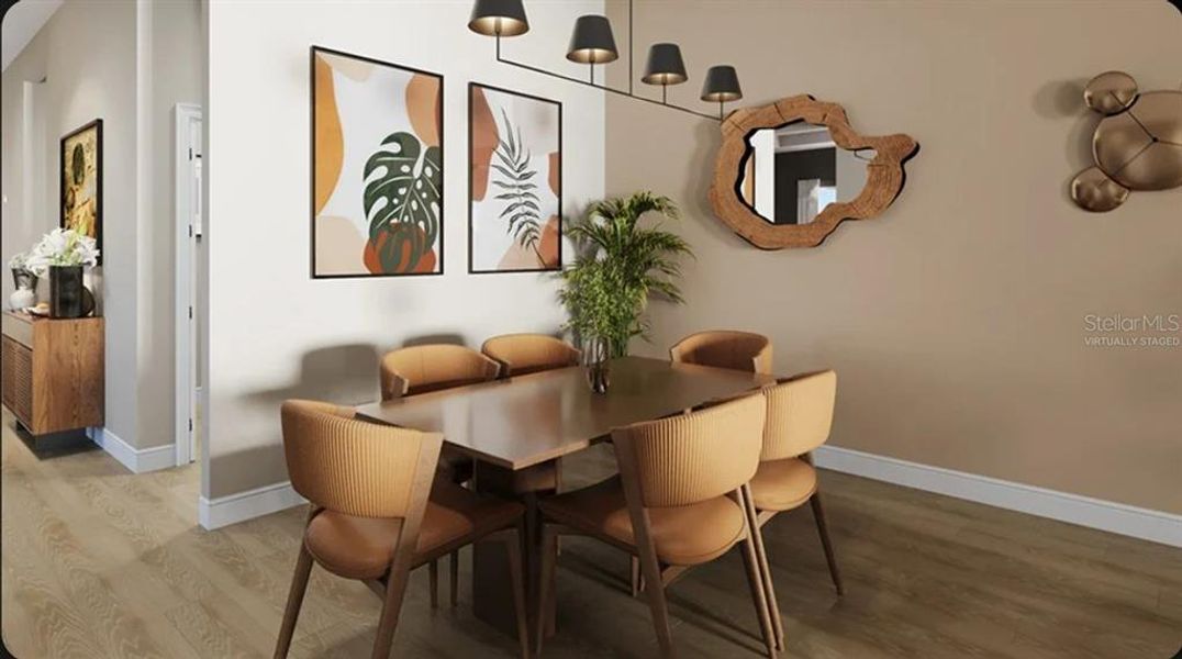 Furnished interior view inside a new home in Esplanade at Wiregrass Ranch, Wesley Chapel (Image 15).