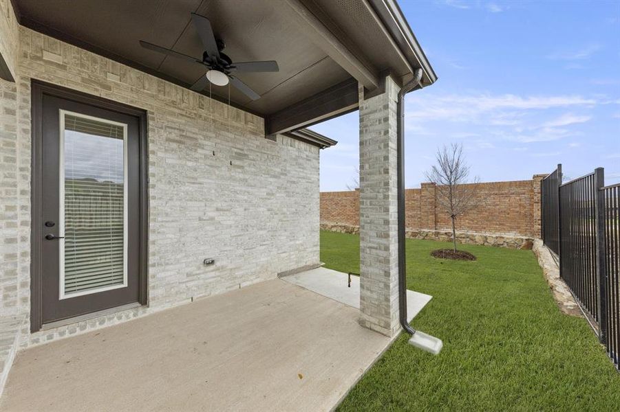 Front exterior of a new home in The Villages of Hurricane Creek, Anna, TX, highlighting curb appeal (Image 2).