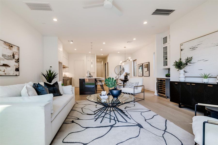 Furnished interior view inside a new home in , Houston (Image 33).