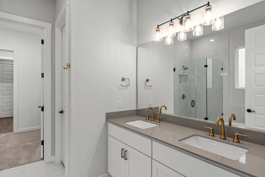 Furnished interior view inside a new home in Lariat, Liberty Hill (Image 16).