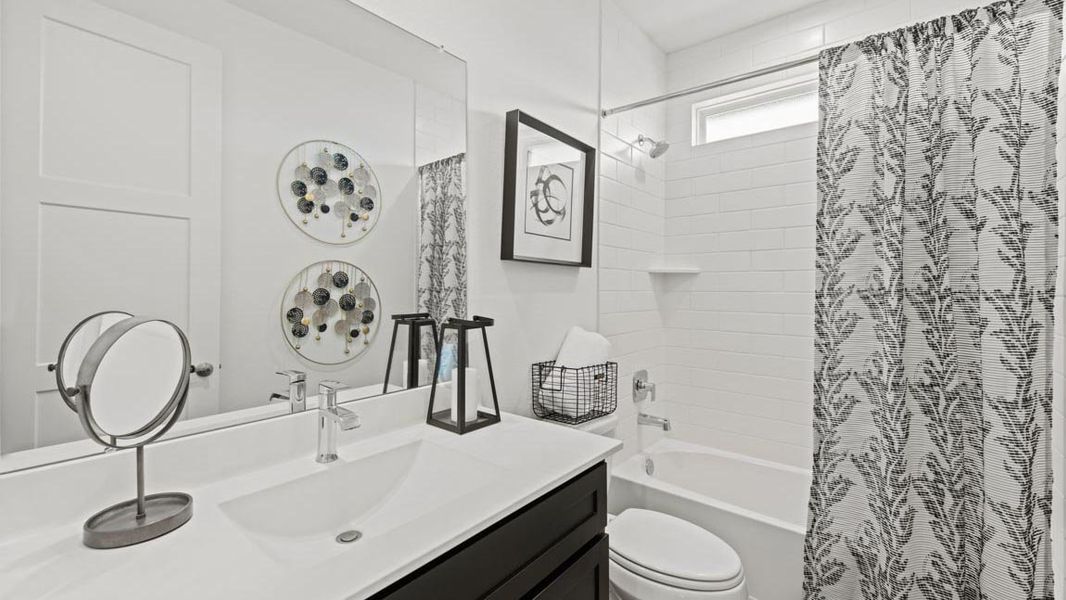 Furnished interior view inside a new home in Hills of Westlake, Conroe (Image 17).