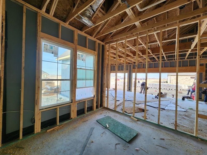 In-progress construction of a new home in Rocky Top, Krum, TX (Image 4).