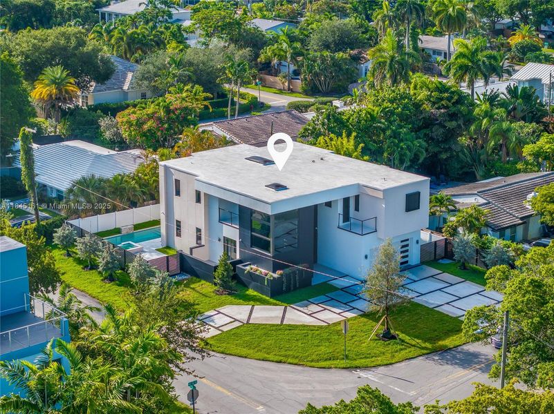 Front exterior of a new home in , Fort Lauderdale, FL, highlighting curb appeal (Image 26). Front exterior of a new home in , Fort Lauderdale, FL, highlighting curb appeal (Image 26).