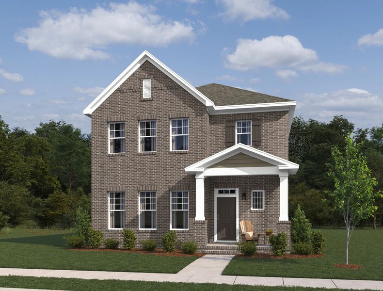 Front exterior of a new home in Promenade at Clari Park, Murfreesboro, TN, highlighting curb appeal (Image 1). Front exterior of a new home in Promenade at Clari Park, Murfreesboro, TN, highlighting curb appeal (Image 1).