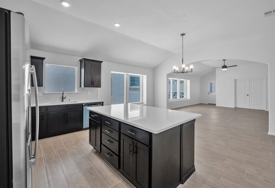 Representative furnished interior of a home built from the The Monica – 2012SSC by Saratoga Homes in Paseo Del Este, El Paso (Image 4).