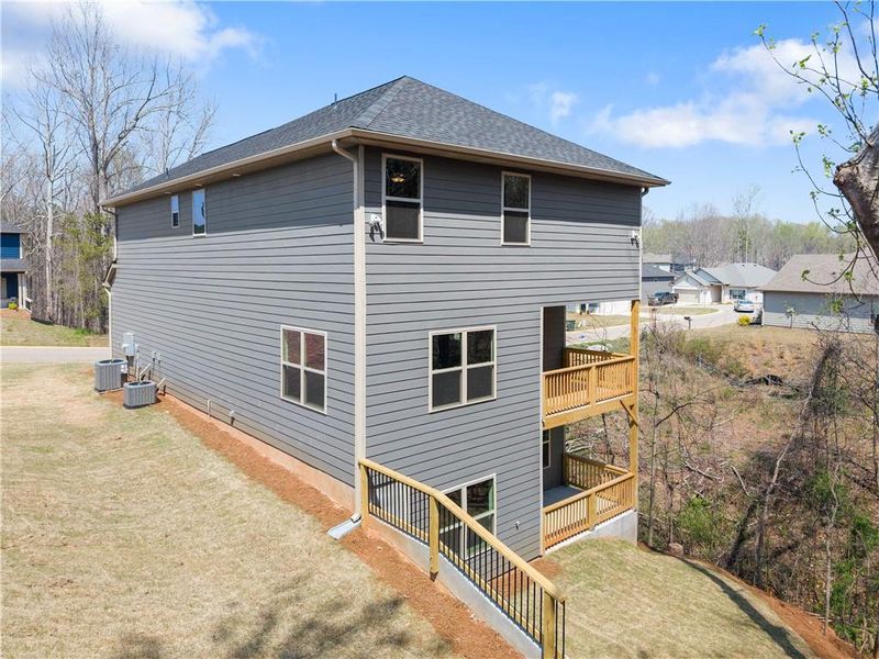 Exterior details and patio area of a home in Magnolia Villas, Cornelia (Image 28).