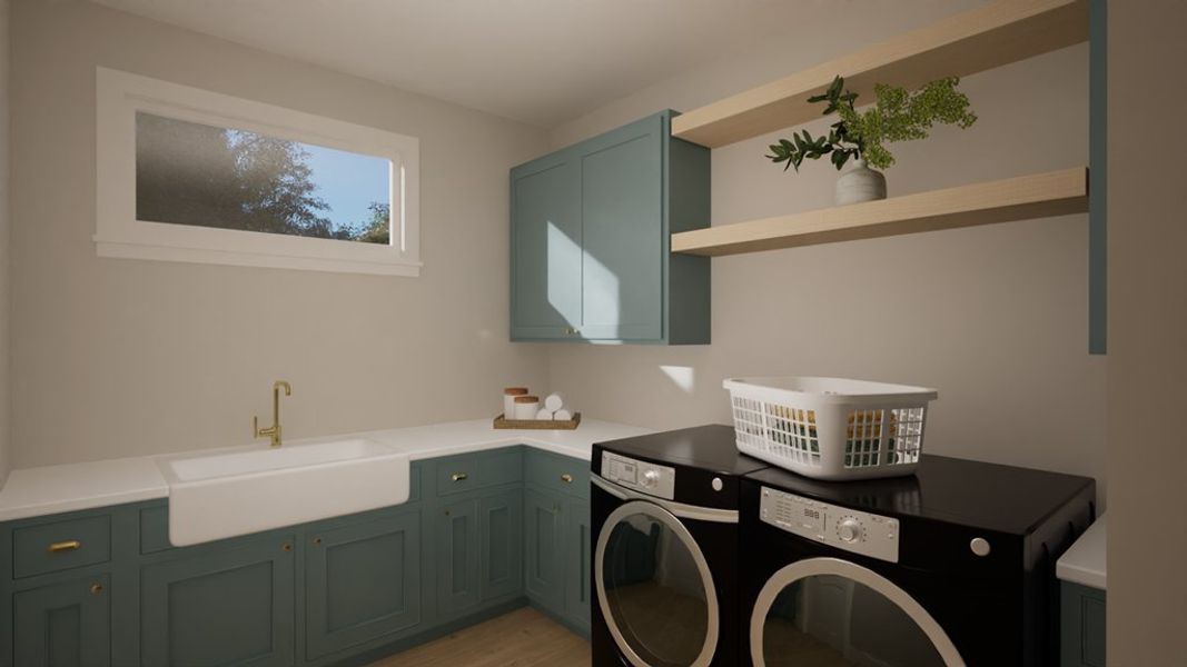 Representative furnished interior of a home built from the The Poppy by Ken Harvey Homes in Carriage Farms, Raleigh (Image 9).
