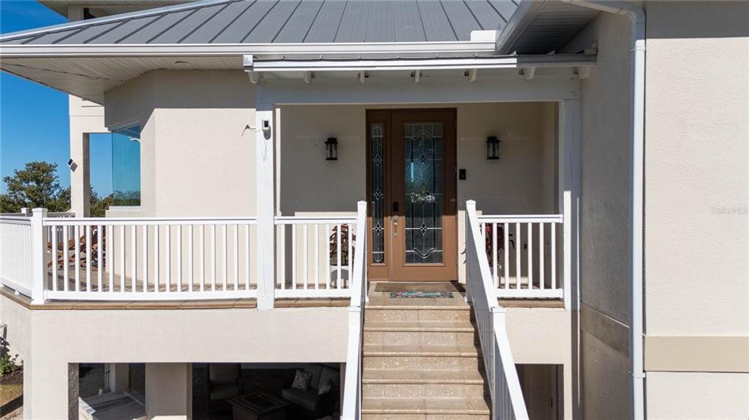 Exterior details and patio area of a home in , Englewood (Image 28).