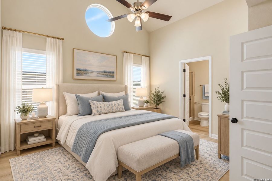 Furnished interior view inside a new home in , San Antonio (Image 11).