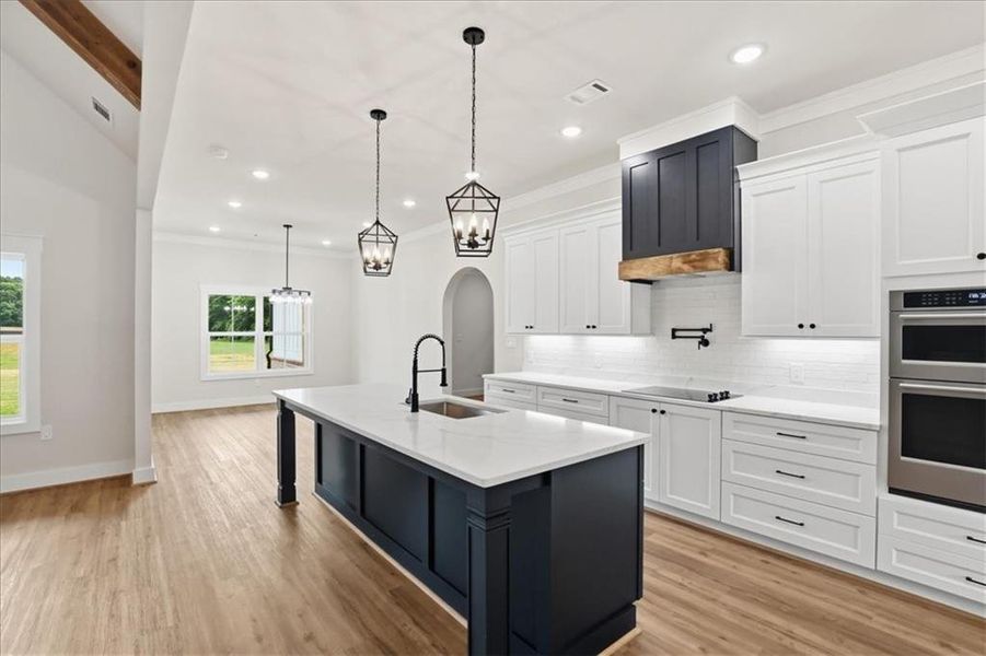 Furnished interior view inside a new home in , Monroe (Image 5).