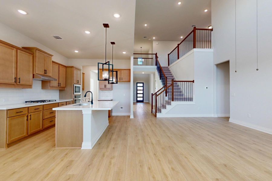 Furnished interior view inside a new home in Edgewood, Leander (Image 7). Furnished interior view inside a new home in Edgewood, Leander (Image 7).