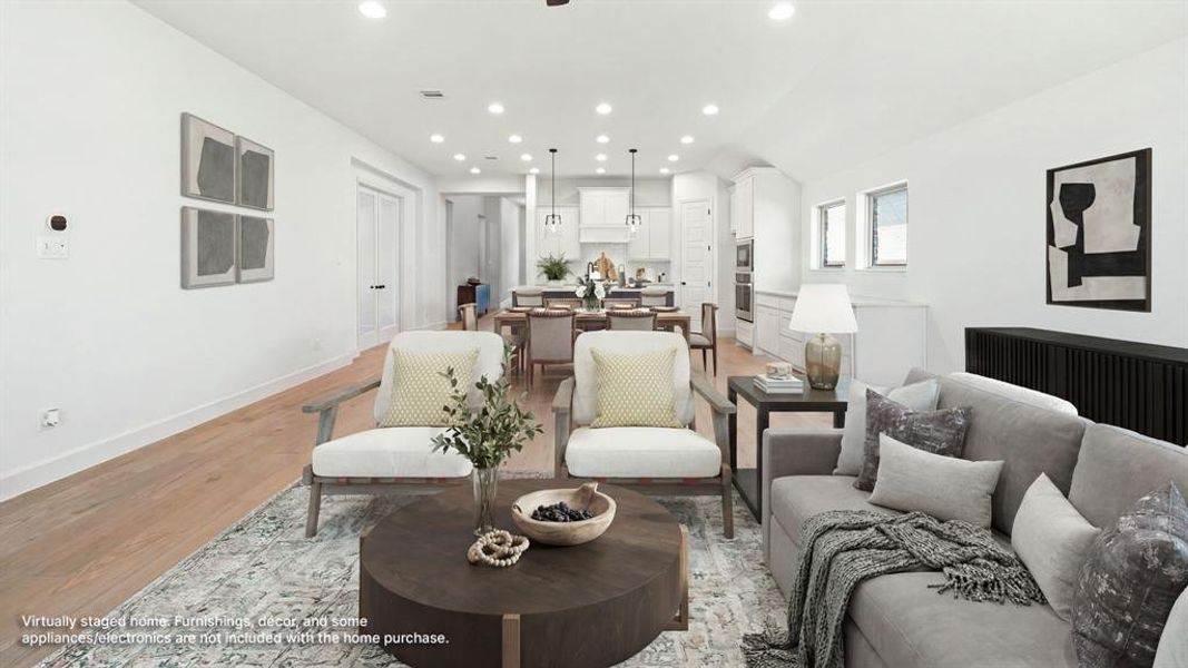 Furnished interior view inside a new home in The Heights at Uptown Celina, Celina (Image 9).