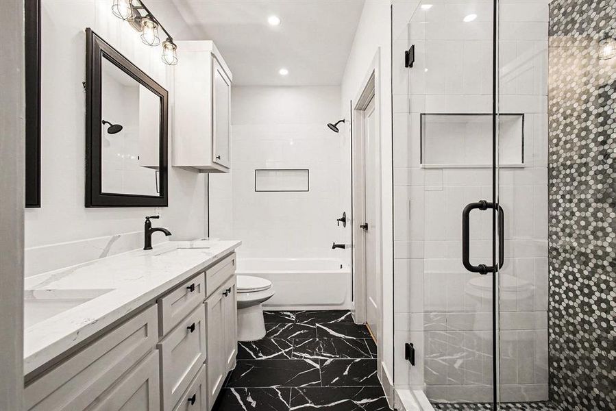 Furnished interior view inside a new home in , Dallas (Image 5).