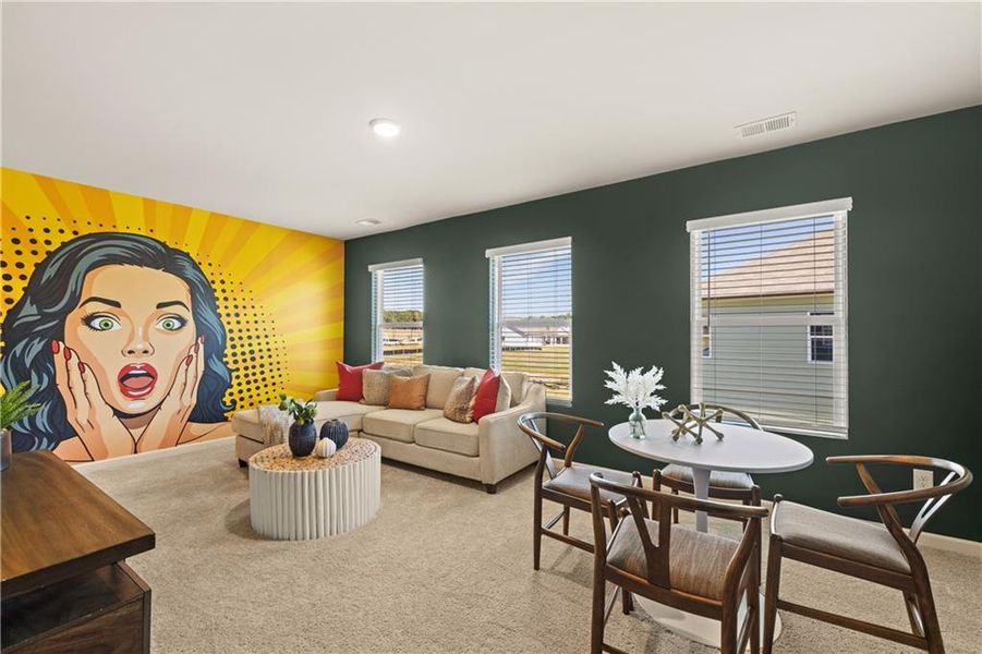 Furnished interior view inside a new home in Hillbrooke Preserve, Conyers (Image 11).
