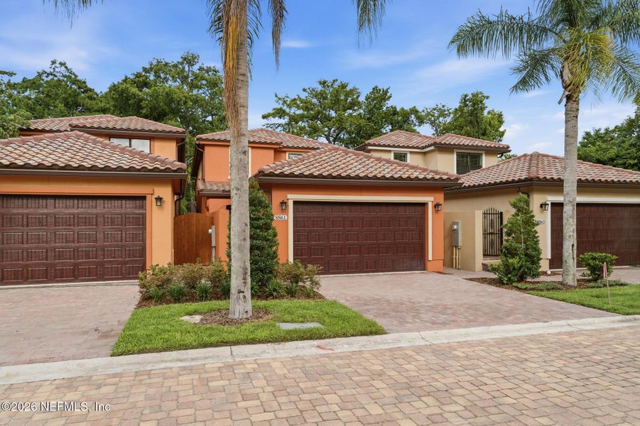 Front exterior of a new home in , Jacksonville, FL, highlighting curb appeal (Image 24).