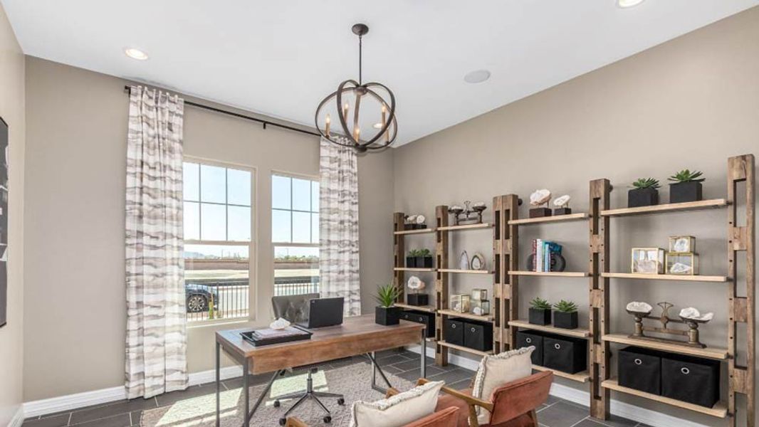 Representative furnished interior of a home built from the Winsor by Taylor Morrison in Paradisi Discovery Collection, Surprise (Image 5).