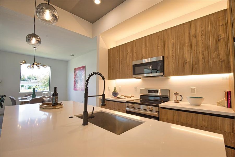 Furnished interior view inside a new home in , Venice (Image 8). Furnished interior view inside a new home in , Venice (Image 8).