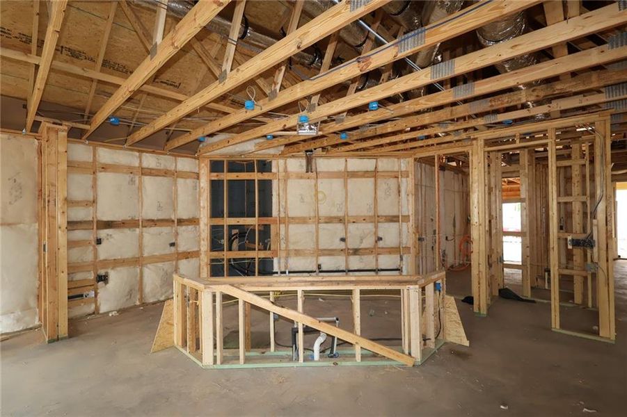 In-progress construction of a new home in Maple Grove at Towne Lake, Woodstock, GA (Image 8).