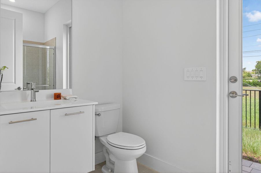 Furnished interior view inside a new home in , Davie (Image 37).