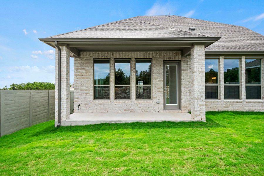 Rear Covered Patio