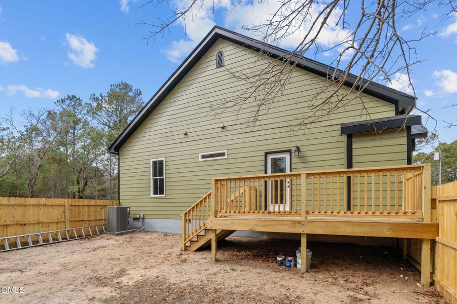 Backyard Facing Rear of Home