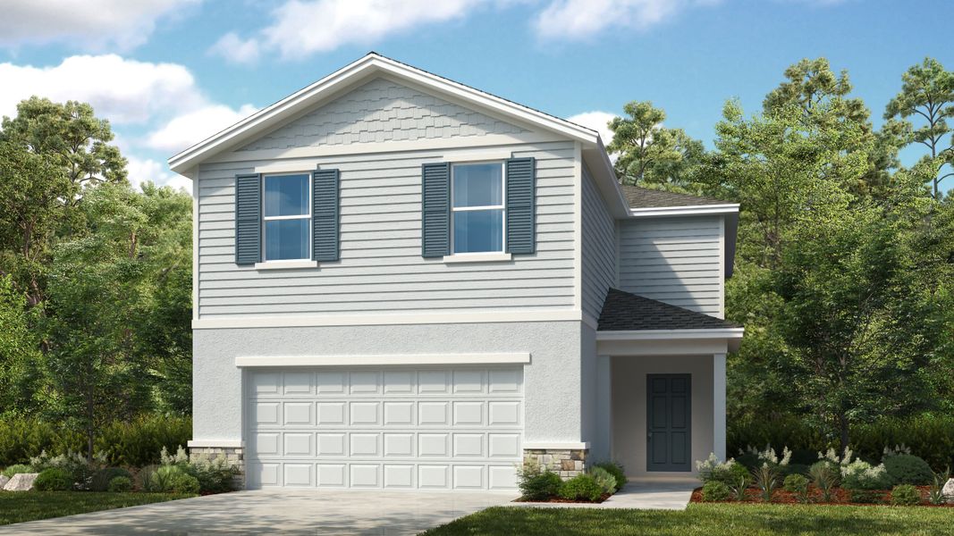 Representative exterior photo of a completed home built from the Falcon by Taylor Morrison in Palm Wind, Hudson, FL (Image 3).