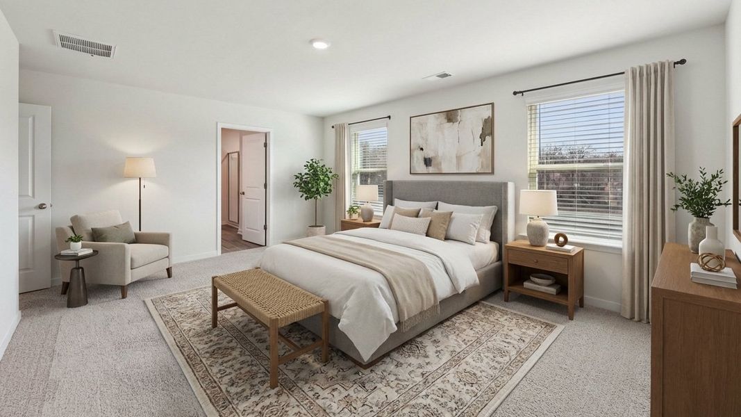 Furnished interior view inside a new home in Cardinal Creek, Charlotte (Image 10).
