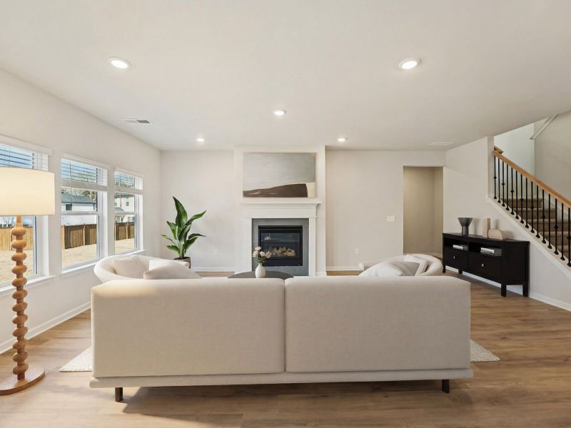 Furnished interior view inside a new home in Preserve at Mountain Creek, Pendergrass (Image 5).