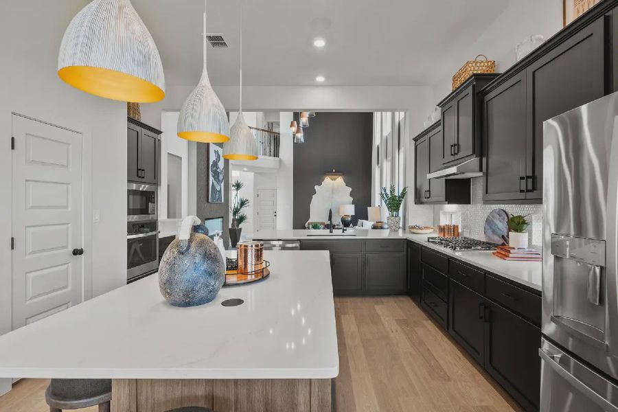 Representative furnished interior of a home built from the Dublin by Chesmar Homes in Legacy at Lake Dunlap, New Braunfels (Image 10).